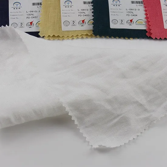 21*21 Plain Dyed 100% Linen Woven Fabric for Shirt