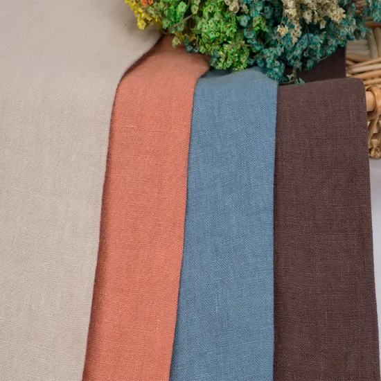 9s/200GSM Stonewash Soft 100% Pure Linen Fabric for Garment/Shirt/Trousers/Dress/Pant