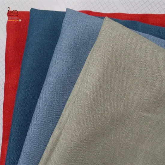 Eco-Friendly Dyed Linen Fabric - High-Quality 100% Linen Fabric and Classic Plain Linen Fabric for Apparel, Upholstery, and Decor