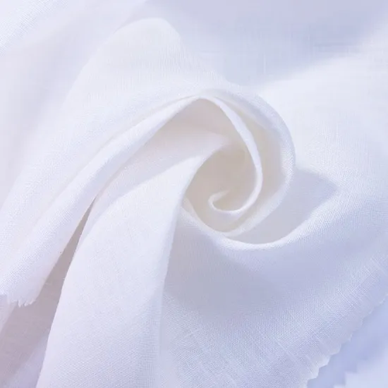 Wholesale High Quality Anti-Mildew Solid Shirt Dress Natural 100% Ramie Fabric for Garment