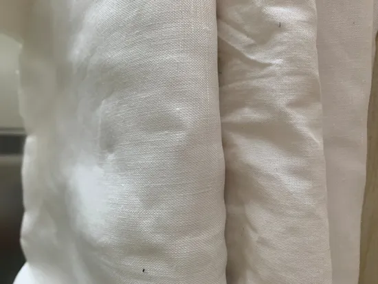 100% Linen Woven Fabric 14s*14s Bleached Linen Fabric