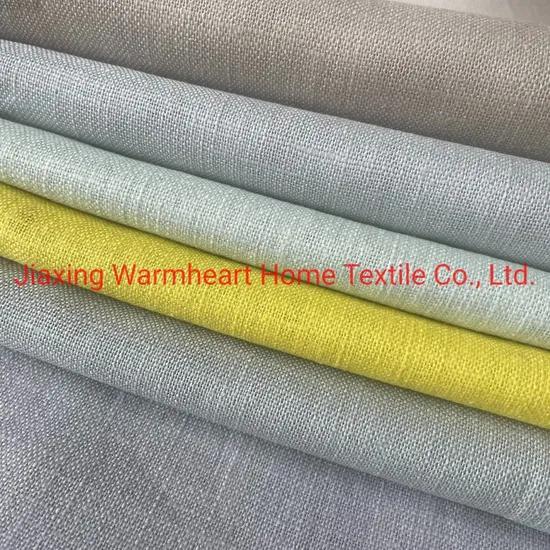 Cotton Linen Blended Curtain Fabric Upholstery Fabric for Table Cloth (1174)