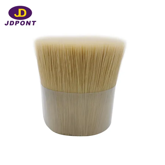 White Bristle Hollow Crimped Tapered Brush Filament Jdfc#15