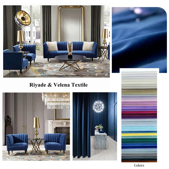 Post-Modern Sofa Furniture Nordic Style Polyester Holland Velvet Thickened Upholstery High-Grade Fabric