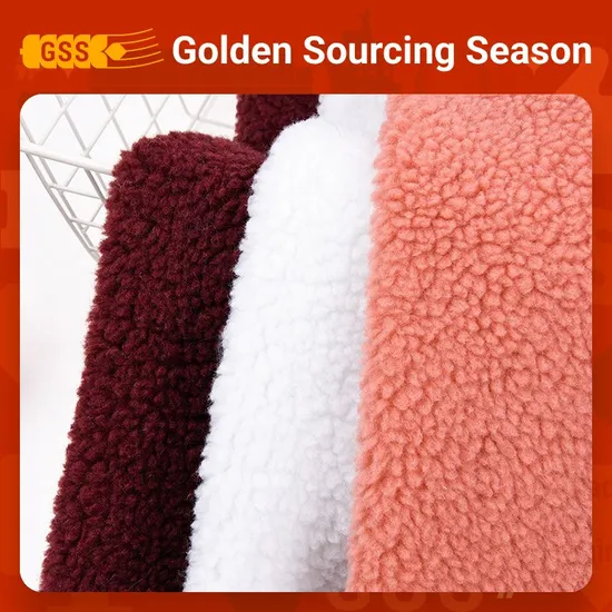 China Sherpa Fabric Knitting Outdoor Fabric Softshell Fleece Winter Fabric 100 Polyesster Polar Fleece Bonded Sherpa Fabric for Jacket Hoodie Wool Cashmere