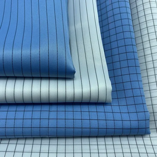 High Quality Antistatic Cleanroom Polyester ESD Safety Anti-Static Fabric for Lab Clothing