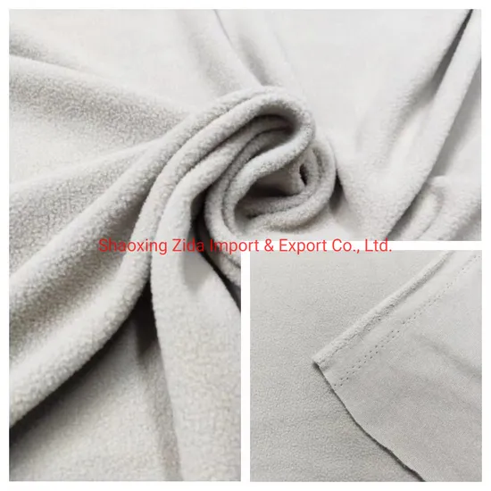 100% Polyester DTY100d/144f Polar Fleece One Side Brush One Side Anti-Pilling Fabric