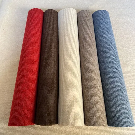 Bedroom Bed Living Room Bay Window Covered with Cut-out Stripe Carpet