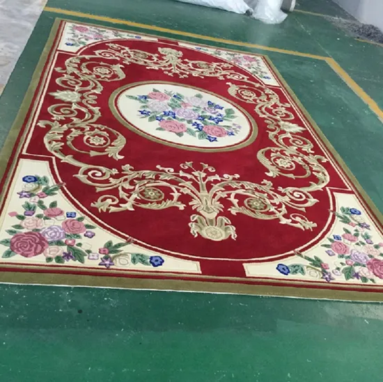 Home Used Hand Tufted Carpet for Child Masjid Luxury Round Shape Living Room