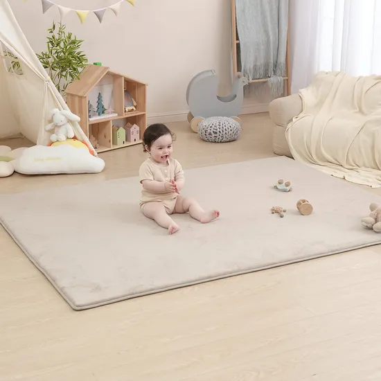 Comfortable Baby Tummy Time Play Gym Mat Toddler Playpen Mat