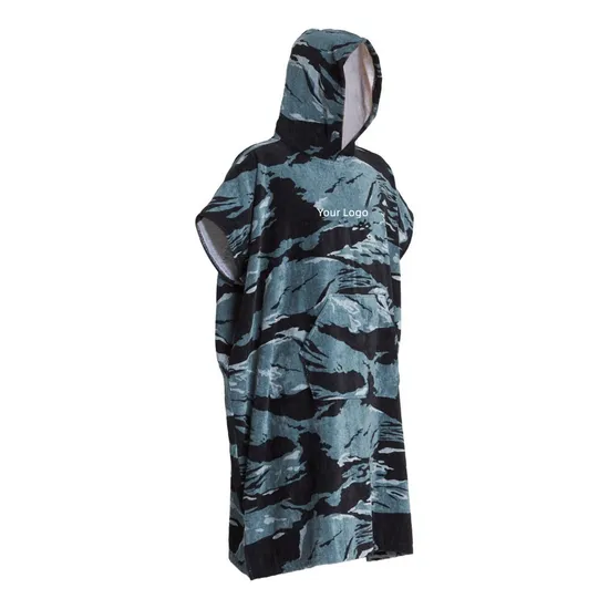 Customized Hooded Towel Digital Printed Surf Poncho