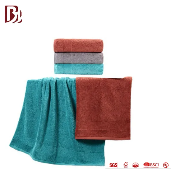 Absorbent Hand Toallas Soft 100% Cotton Bath Towel for Hotel