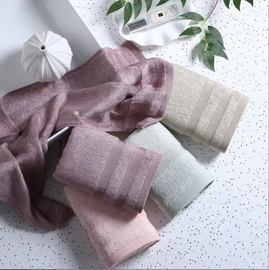 Wholesale 34X76cm Top Quality Bamboo Face Towel