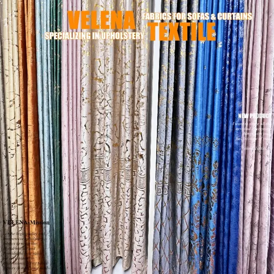 Fansy Curtain Polyester Italy Holland Velvet Thickened Shade Curtain Nordic Furniture Fabric High-Grade Quality China Factory