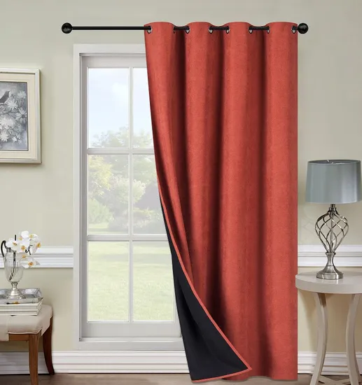 Two-Layer Composite Thermal Insulated Curtain Blackout Thermal Window Curtains for The Living Room
