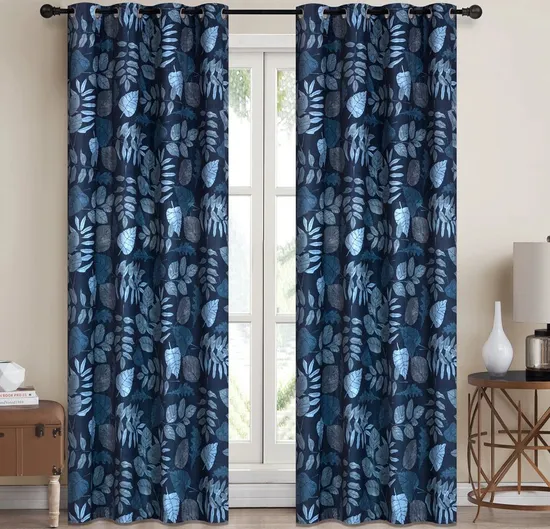 Factory Direct Selling Ready Made Printed Velvet Curtain European Style Curtain Black out Window Curtains for The Living Room