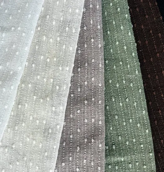 2025 New Design of 100% Polyester Small-Ball Curtain Fabric