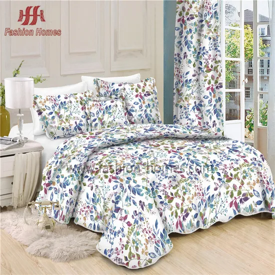 Fashionable Floral Printed Bedroom Curtain