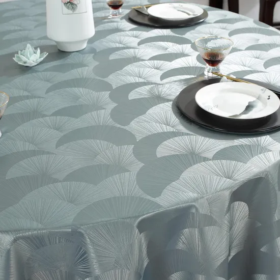 Tablecloth Iron Grey Moon, Oil-Proof, Stain-Proof and Heat-Resistant Luxury Tablecloth
