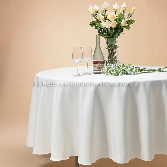 Circle Nonwoven Table Cloth 8# Beige