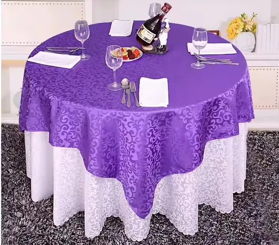 All Size Printed Cotton Polyester Mixed Tablecloths for Hotel (JRD646)
