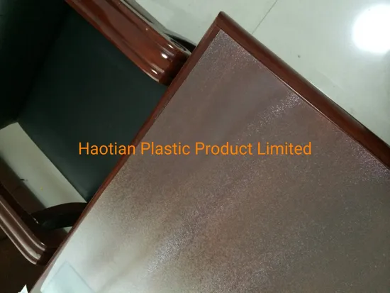 Popular PVC Clear Transparent Tablecloth for Home Using
