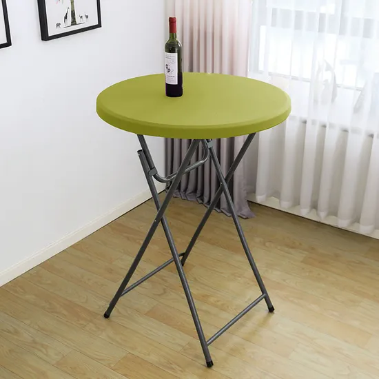 Spandex Fitted Round Tablecloth Outdoor Table Cover for Party Solid Picnic Patio Dining
