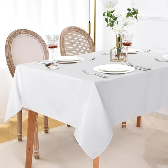 Tablecloth White Polyester Table Cloth