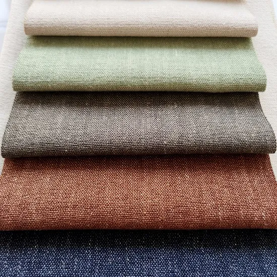 Simple Style Chenille Linen Sofa Fabric Upholstery Cloth for Furniture