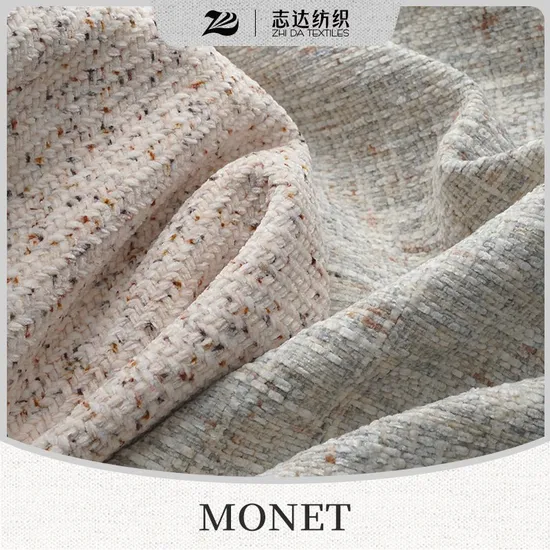 Textile Colorful Monet Chenille Upholstery Furniture Sofa Covering Fabric