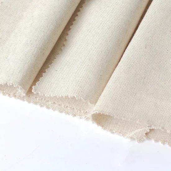 60 Inch Natural Color Linen Cotton Upholstery Woven Fabric for Printing