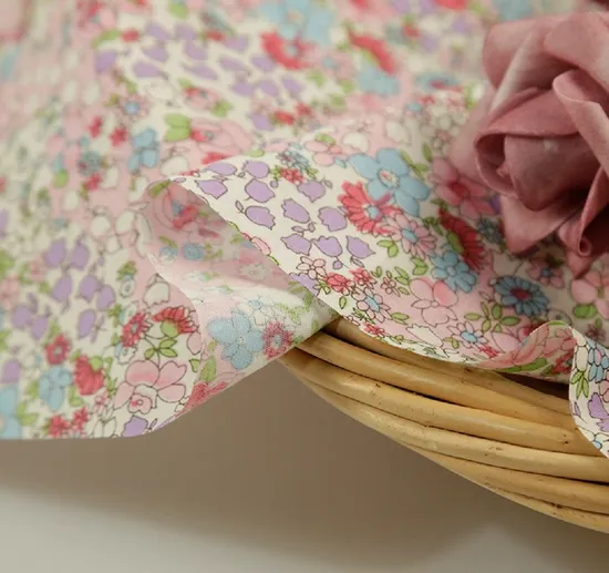 Cotton Plain Design Printed Fabric for Home Textile