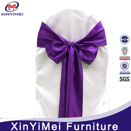 Best Sale Wedding Velvet Chair Covers Sash Plain Graduation Sashes (XYM-S19)