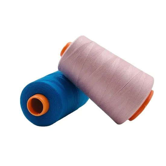 42s/2 Tfo Quality 100% Polyester Yarn for Sewing Thread Black White Color 5000m