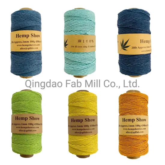 Hemp Twine Cord for Bracelet and Craft (HT1-100S) 1mm