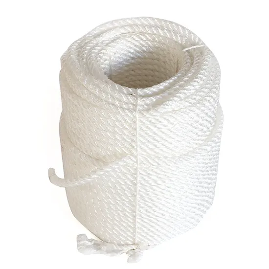 3 Strands Twisted Color HD PE Polyethylene Nylon Marine Tow Rope