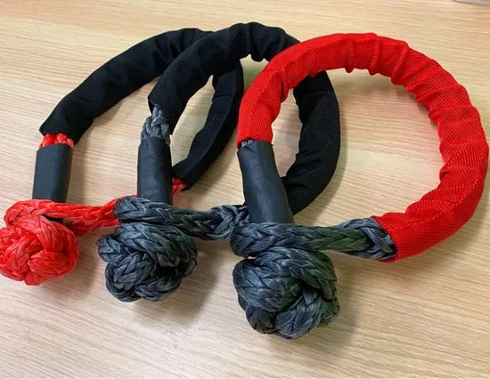 12 Strand UHMWPE Winch Hmpe Rope Soft Shackle for All Cars Traction Use