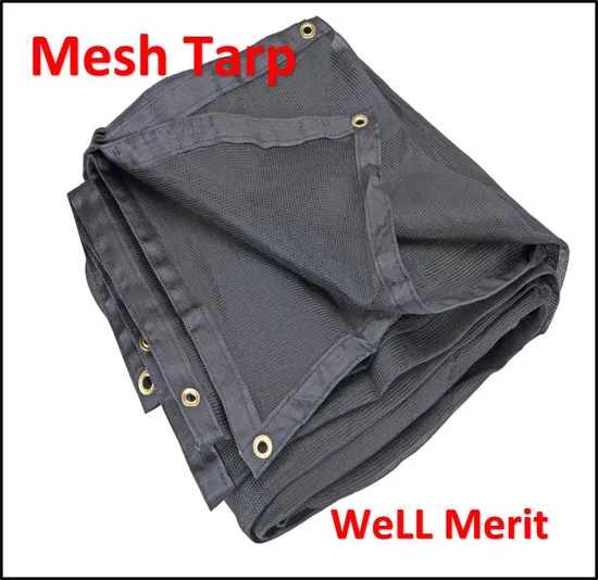 2oz-7oz Tarp Mesh Black Mesh Tarp for Truck