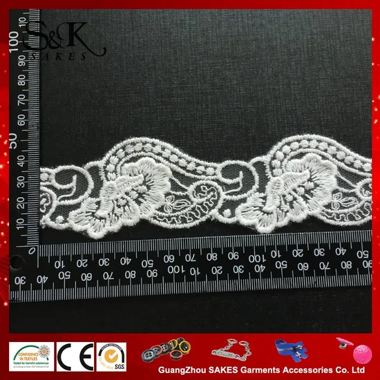 Wholesales Fashion New Design Cotton Mesh Lace Trimming for Cloth