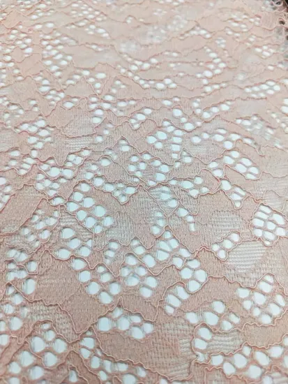 Pink Lace Fabrics Dress Big Lace Fabric for Decoration Fashion Garment Accessory