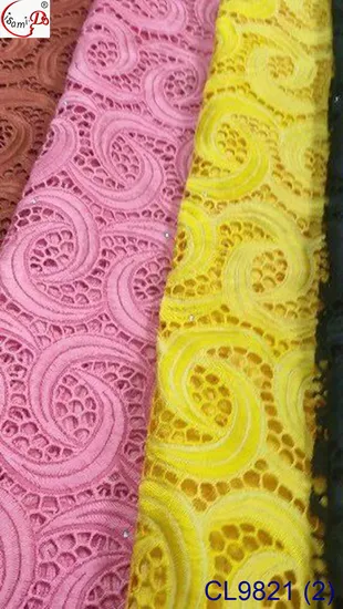 European Cording Design Eyelet Swiss Cotton Lace Fabric