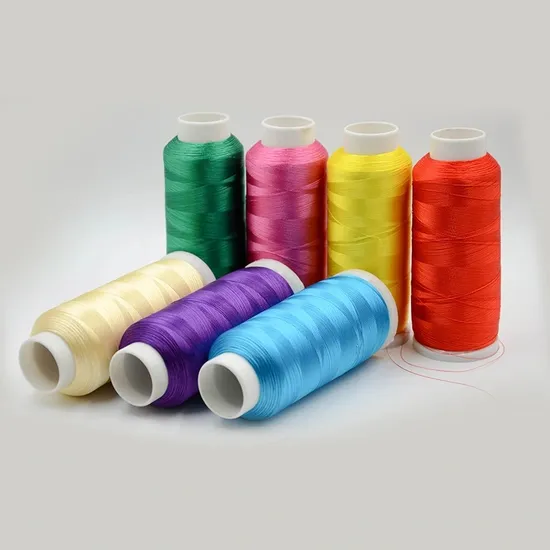 100% Viscose Rayon Computer Polyester Embroidery Thread for Embroidery Machine 120d/2