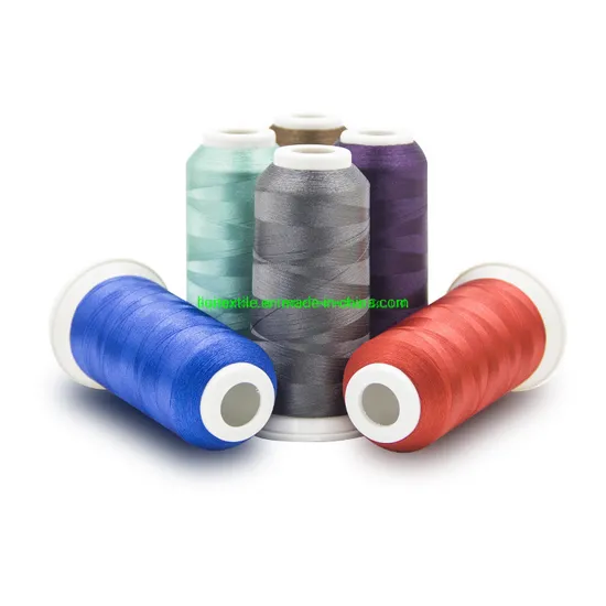 Good Quality Bright Color 120d/2 100% 3000m Polyester Embroidery Thread
