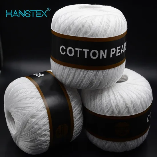 Wholesale Ne 12/3 Pearl 100% Cotton Balls Thread Combed Mercerized Crochet Sewing Thread