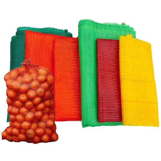 High-Quality Wholesale Onion Bags in Durable Orange Mesh
