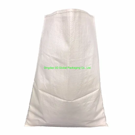 SGS CE Grs Polypropylene Coated Plastic Packaging 25kg 50kg 100kg Sack PP Woven Raffia Fabric Packing Rice Grain Maize Soybean Peanut Salt Sugar Wheat Flour Bag
