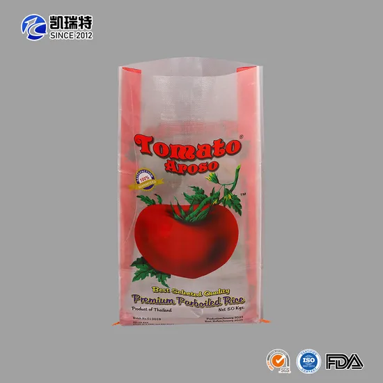 China Polypropylene Packaging PP Woven Rice Grain Maize Soybean Peanut Salt Sugar Wheat Flour Bag