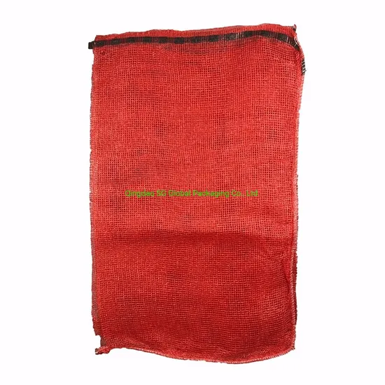 Grs SGS CE Factory Packaging 25kg 50kg Onion Potato Tomato Cabbage Vegetable Fruit Orange Firewood Seafood Garlic Plastic Drawstring Empty PP Leno Net Mesh Bag