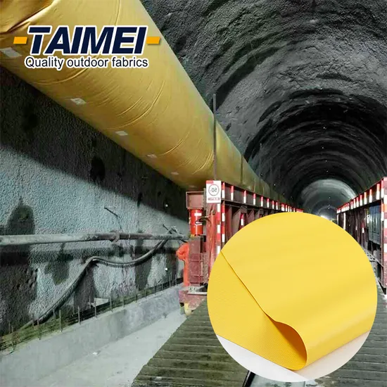 Flexible Flame Retardant PVC Mining Ventilation Duct Fabric Air Duct Fabric for Mine and Tunnel