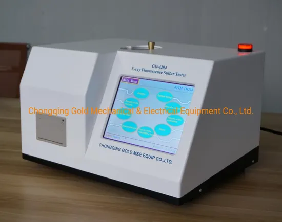 ASTM D4294 Fuels Total Sulphur Analyzer X-ray Fluorescence Sulfur in Oil Test Equipment